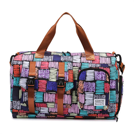 Cross-border New Large Capacity Bag Women's Summer High-end Niche Travel Bag Fashion Printed Crossbody Luggage Bag