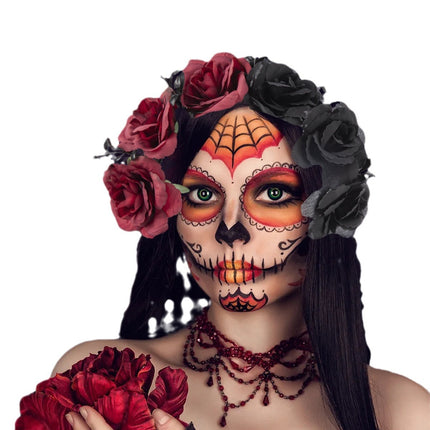 Spider Flower Party Halloween New Flower Headdress Hair Hoop Wholesale Makeup Personality European and American Cosplay