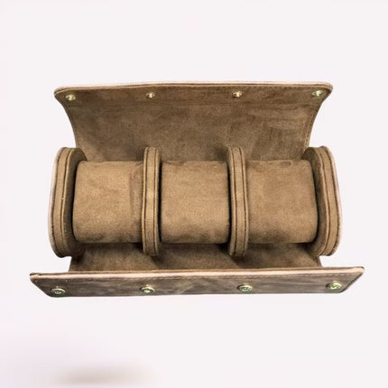Retro Crazy Horse Pattern Genuine Leather Texture Pu Leather Watch Storage Box 1 2 3 Watch Positions Watch Box Gift Box