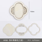 [four-leaf clover diagonal window grilles] three-layer wooden frame