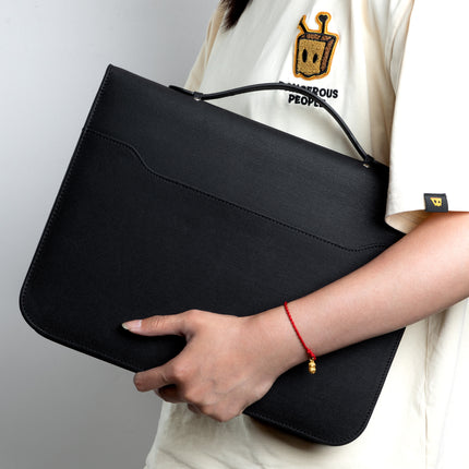 Spot Multifunctional A4 Folder Pu Leather Loose-Leaf Zipper Bag Office Business Satchel Manager Folder Custom Wholesale