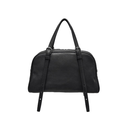 Youyou Bowling Bag Vegetable-Tanned First-Layer Lambskin High-End Retro Casual Large-Capacity Handbag Shoulder Bag for Women