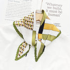 L024-451-01 green / 70cm wrinkled square towel