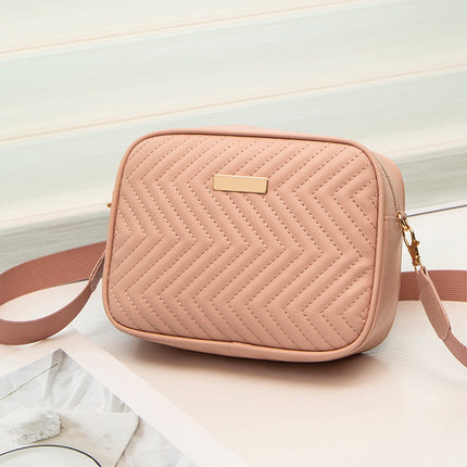 High-end ladies bag 2024 new foreign trade camera bag messenger bag wave embroidery shoulder bag wholesale bags