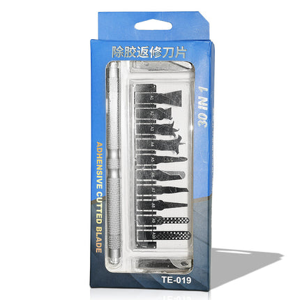 Mobile phone chip glue removal pry knife hard disk layered CPU glue cutting tool mainboard repair scraper repair blade suit