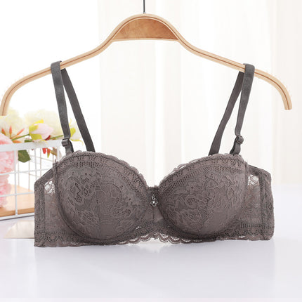 Shantou Spot bra Lace 1/2 Cup Adjustable Upper Bracer Gathered Shoulder Strap Detachable Strapless Underwear for Women bra