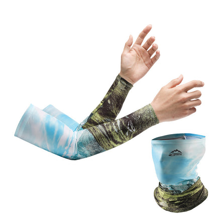 Sun protection oversleeve men's and women's summer Thin Ice Silk outdoor sports UV protection arm cover outdoor riding driver