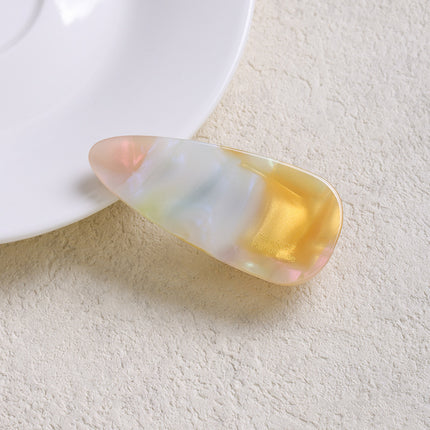 Korean Style Simple Acetate Water Drop Bangs Clip Cute Girly Heart Forehead Duckbill Clip Side Small Clip Hairpin Hairpin