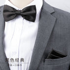Black classic bow tie + pocket towel