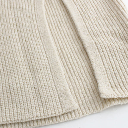 Foreign trade cross-border Europe and the United States Amazon source manufacturers knitted suit round neck vest half-length skirt slit leisure