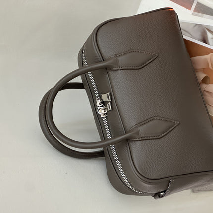 Korean Style First-Layer Cowhide Soft Leather Satchel Pillow Bag 2025 Spring New Fashion Versatile Casual Shoulder Crossbody Bag