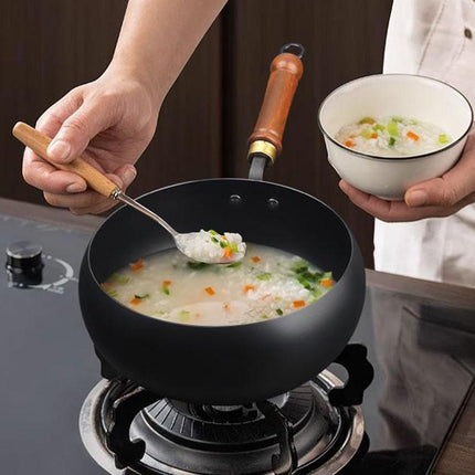 Authentic Ancient Belly Pot Authentic Zhangqiu Non-stick Iron Pot Small Wok Stir-fry Stew Soup Small Iron Pot Stew Pot Uncoated