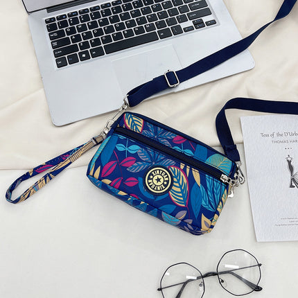 2023 New Shoulder Crossbody Bag Middle-aged and Elderly Mother Bag Oxford Cloth Multi-layer Casual Crossbody Mobile Phone Coin Purse Bag