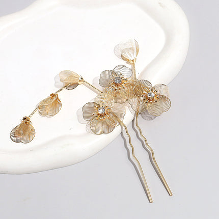New Chinese Style Elegant Crystal Magic Wand Star Moon Hairpin Creative Faucet Auspicious Cloud Lotus Hairpin Hair Accessories