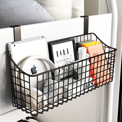 Cabinet Door Rear Hanging Basket Storage Frame Dormitory Artifact Bedside Hanging Basket Kitchen Bathroom Multifunctional Finishing Storage Basket