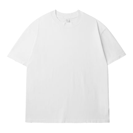 260g Drop Shoulder Loose Fit Cotton Distressed Short Sleeve T-Shirt Pure Cotton T-Shirt Unisex Promotional Shirt Company Team Building Workwear
