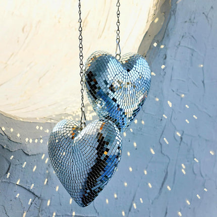 Chain love Disco ball Disco love glass decorations party reflective atmosphere products Christmas