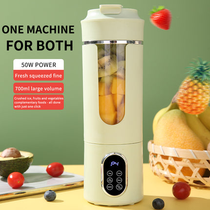 New high-end cross-border juicer household crushed ice juice cup portable rechargeable juicer outdoor 12 knife wireless