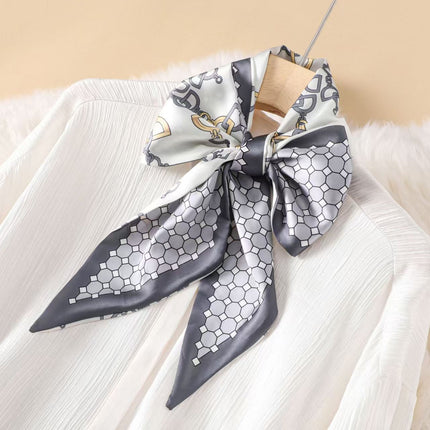 2025 New Long Scarf Korean Style Printed Temperament Scarf Summer Fashion Decorative Bangle Scarf Factory Wholesale