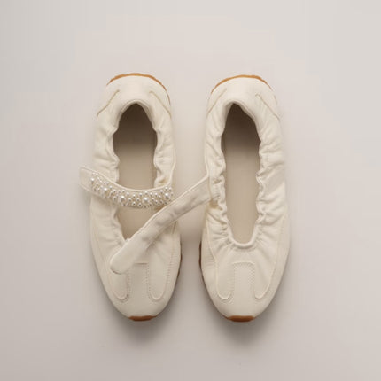 2025 New Products-Small Mouth Ballet Training Shoes Women's Spring and Summer New Thick-soled Sports Mary Jane Shoes
