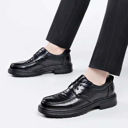 Trendy Shoes Men's Business Clothing Shoes Leather Casual Men's Shoes British Style Soft Leather Soft Bottom Men's Shoes Casual Fashion Leather Shoes