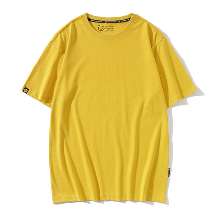 [tide brand loose] men and women 200g combed cotton advertising shirt 40 cotton round neck T-shirt class clothing group clothing