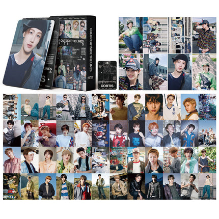 Korean Star 55 Boxed Small Cards Stray (g) I-Dle Ive Ateez Collection Lomo Cards Cross-Border