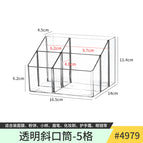 4979. transparent inclined tube-5 grids 1 piece