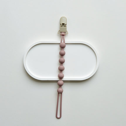 Ins Infant Silicone Pacifier Chain Portable Belt Clip Anti-loss Silicone Chain Baby Packing Gum Lanyard