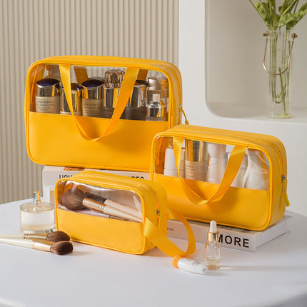 New Large Capacity Cosmetic Bag Desktop Box Swimming Waterproof Transparent Bag Travel Portable Toiletry Storage Bag