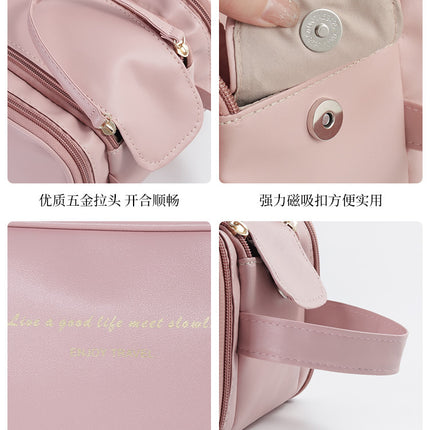 New Internet Celebrity Cosmetic Bag Large Capacity Multifunctional Cosmetics Bag Pu High-Looking Cosmetics Storage Three-Layer Organizing Box