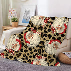 Leopard print santa claus / 70*100CM【280g】