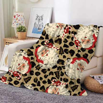 Christmas Decoration Blanket Holiday Blanket Red Festive Blanket Christmas Tree Polo Sofa Blanket Flannel Blanket