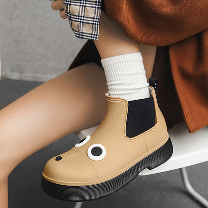 Cross-Border Dropshipping Martin Fashion Rain Boots Women's Thick-Soled Rain Boots Waterproof Shoes Students Versatile Water Boots Short Boots Non-Slip