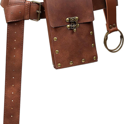 Amazon Hot Selling Steampunk Phone Bag Medieval Renaissance Role Playing Accessories Sport Fanny Pack