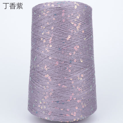 Silk Joy/Tencel Iridescent Sequin Hand-Knitted Yarn Ball Colorful Tencel Sequin Yarn Wholesale 500g