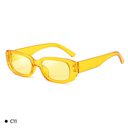 New Retro Sunglasses with Pc Lenses, European and American Trendy Square Frame Sunglasses, Fashionable and Unique Square Glasses, Cross-Border Wholesale