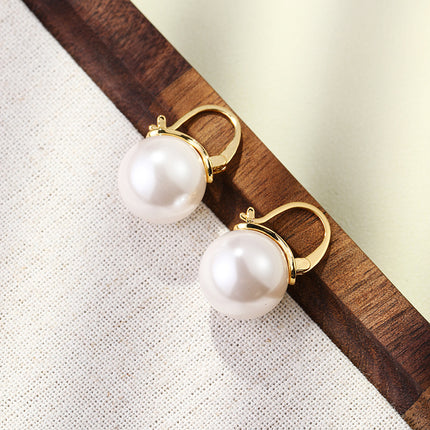 Qingdao Jewelry Pearl Earrings Female Niche Design Elegant Temperament All-match Earrings Ins Simple Fashion Earrings