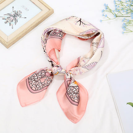 70 Silk Scarf Square Scarf High-end Korean Style Fashion All-match Professional Silk Small Scarf Retro Printed Silk Scarf for Women