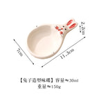 Long-eared rabbit shaped seasoning plate