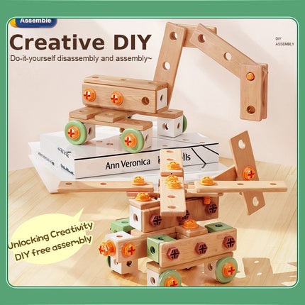Disassembly and assembly screwdriver puzzle assembly maintenance toolbox electric hands-on brain assembly children's toy assembly