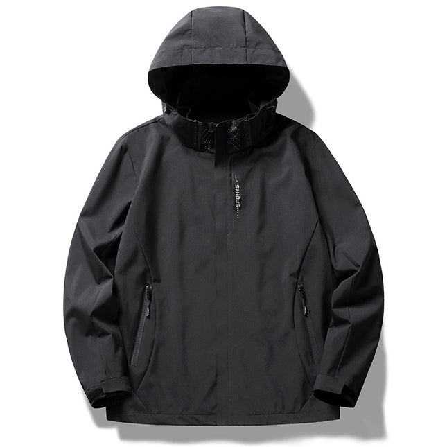 Outdoor sports clothing silver fox velvet liner windproof waterproof men and women with the same style three-in-one work clothes logo