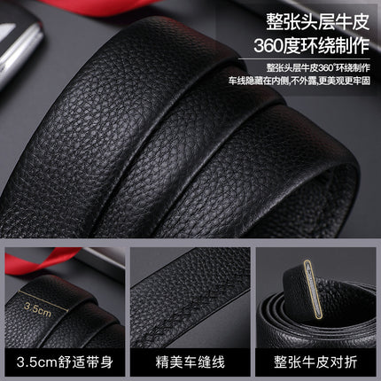 Emperor Paul Belt Men's Genuine Leather High-End Belt Men's Classy Business Casual Belt Men's Wholesale