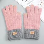 Vertical gloves-pink