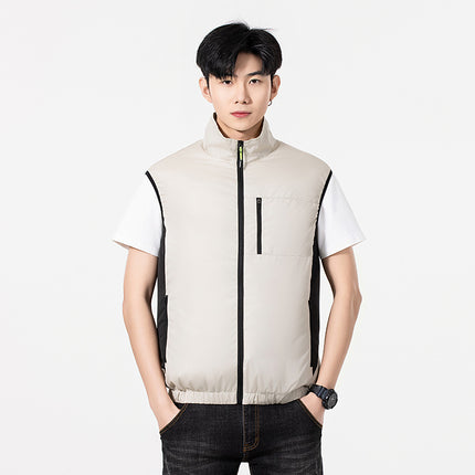 New Cooling Vest Sleeveless Air-conditioning Suit Summer Outdoor Heat Prevention and Cooling Work Clothes Labor Protection Fishing Clothing Cross-border Batch
