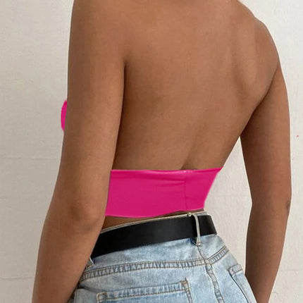 2022 foreign trade cross-border explosions ebay Amazon best selling three-dimensional cross cutting plain neck sexy top