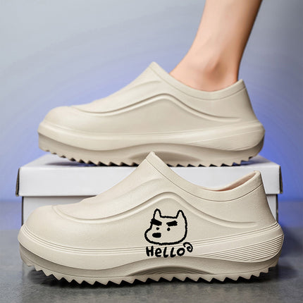 Chef Shoes Men's Autumn and Winter Waterproof Hotel Production Workshop Ktv Safety Shoes Home Kitchen Work Shoes Men's Shoes