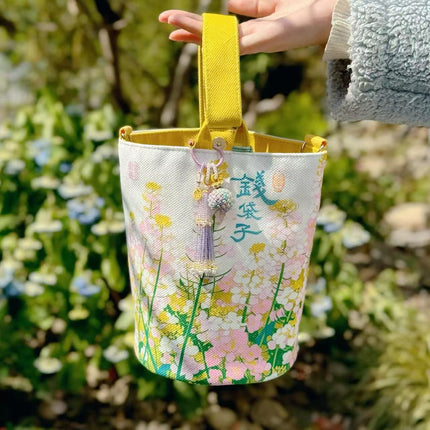 Dongmei Flower Series Spring Rich Flower One Pack Four Back Original Literary Flower 2025 New Bag 1088