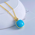 Necklace/golden blue pine (weight 7.5 grams)