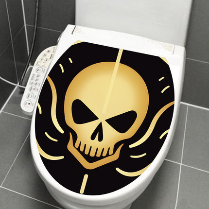 MT-WS1-6 foreign trade Halloween decorative toilet stickers personalized toilet bathroom toilet stickers wholesale